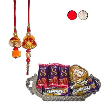 "Bhaiya Bhabi Rakhs- BBR-910 A, Choco Thali - code RC01 - Click here to View more details about this Product